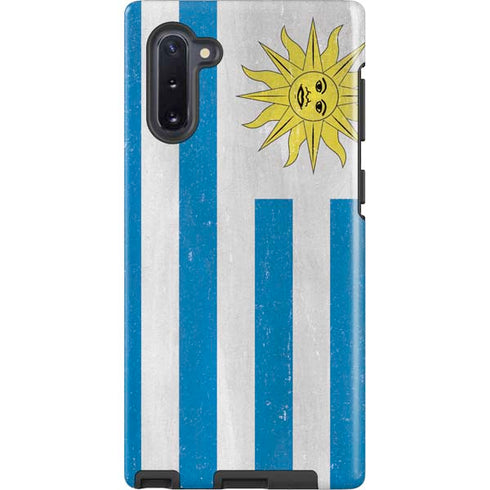 Uraguay Flag Distressed Galaxy Cases